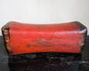 Red leather opium pillow - Ethnic Antiques & Exclusive Decorations