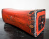 Red leather opium pillow - Ethnic Antiques & Exclusive Decorations