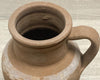 Small rustic terracotta vintage vase jug