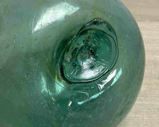 JAPANESE Glass Float 5 Aqua WP Mark 52 Kiln Inclusion 