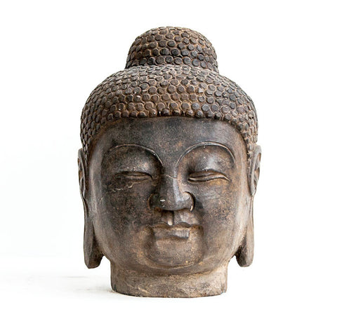 Hard stone Buddha head - SERES Collection
 - 1