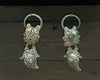 Authentic silver Miao earrings - Tribal Jewelry