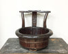 Old wooden baby bath - Chinese home decoration