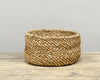Old basket woven from corn leaves