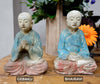 Antique Asian decorations - Small wooden monk statues