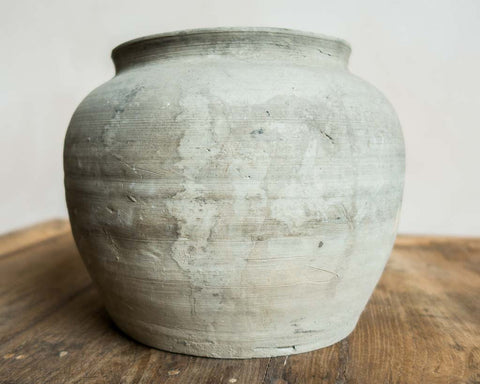 Grey pot without ears - SERES Collection
 - 1
