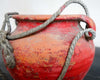 Red Weathered Terracotta Pot - Unique Antique Pottery