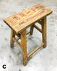 Weathered wooden Chinese student's stool