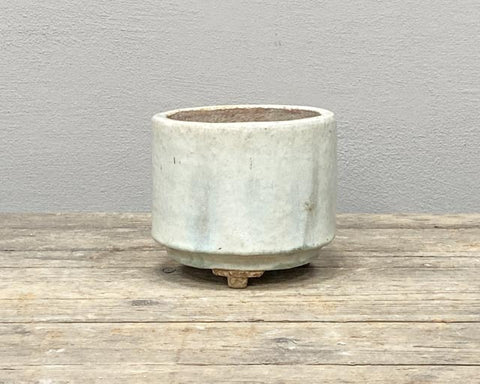Antique straight white incense pots