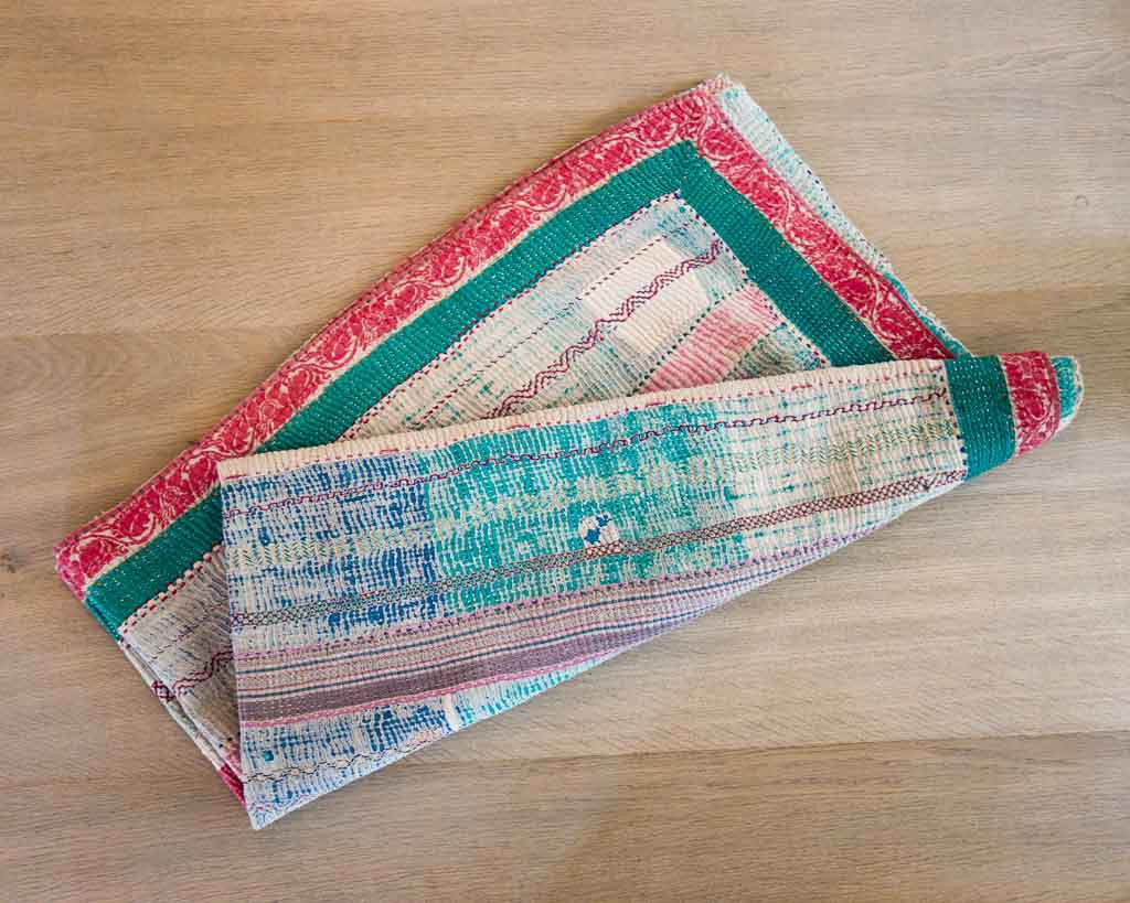 Kantha throw blanket - Unique Interior Textile