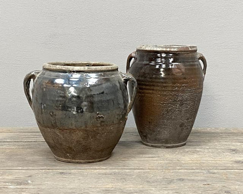 Old brown rustic pot