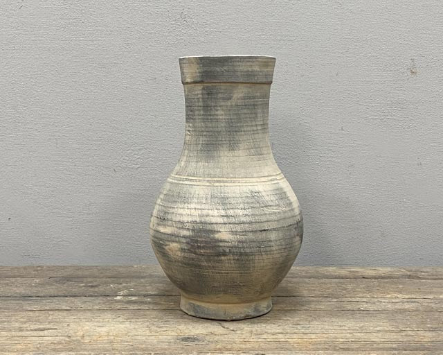 Han repro pot with straight neck | Chinese Pottery