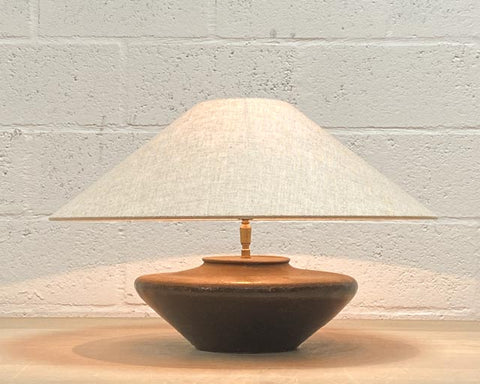 Lamp made from rice wine pot