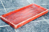 Weathered lacquerwork red tray - Table decorations